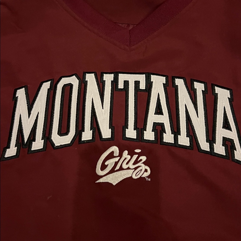 University of Montana polyester v neck shell